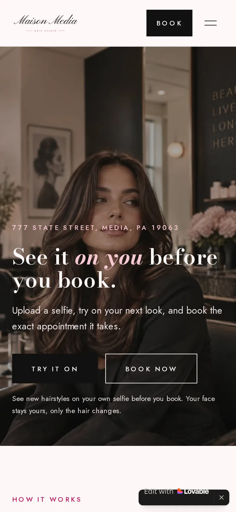 Maison Media x ChairReady on a phone